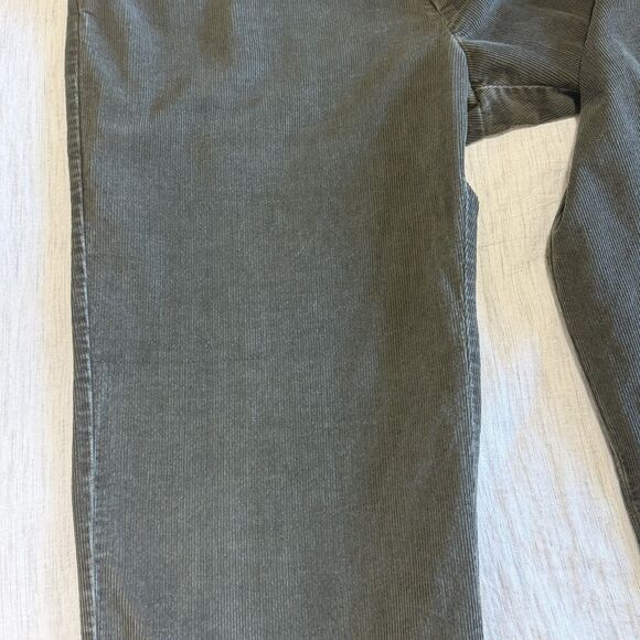Haggar Men's Straight Fit Stretch Green Corduroy Chino Pants 40 x 32 Adj waist - Picture 7 of 16